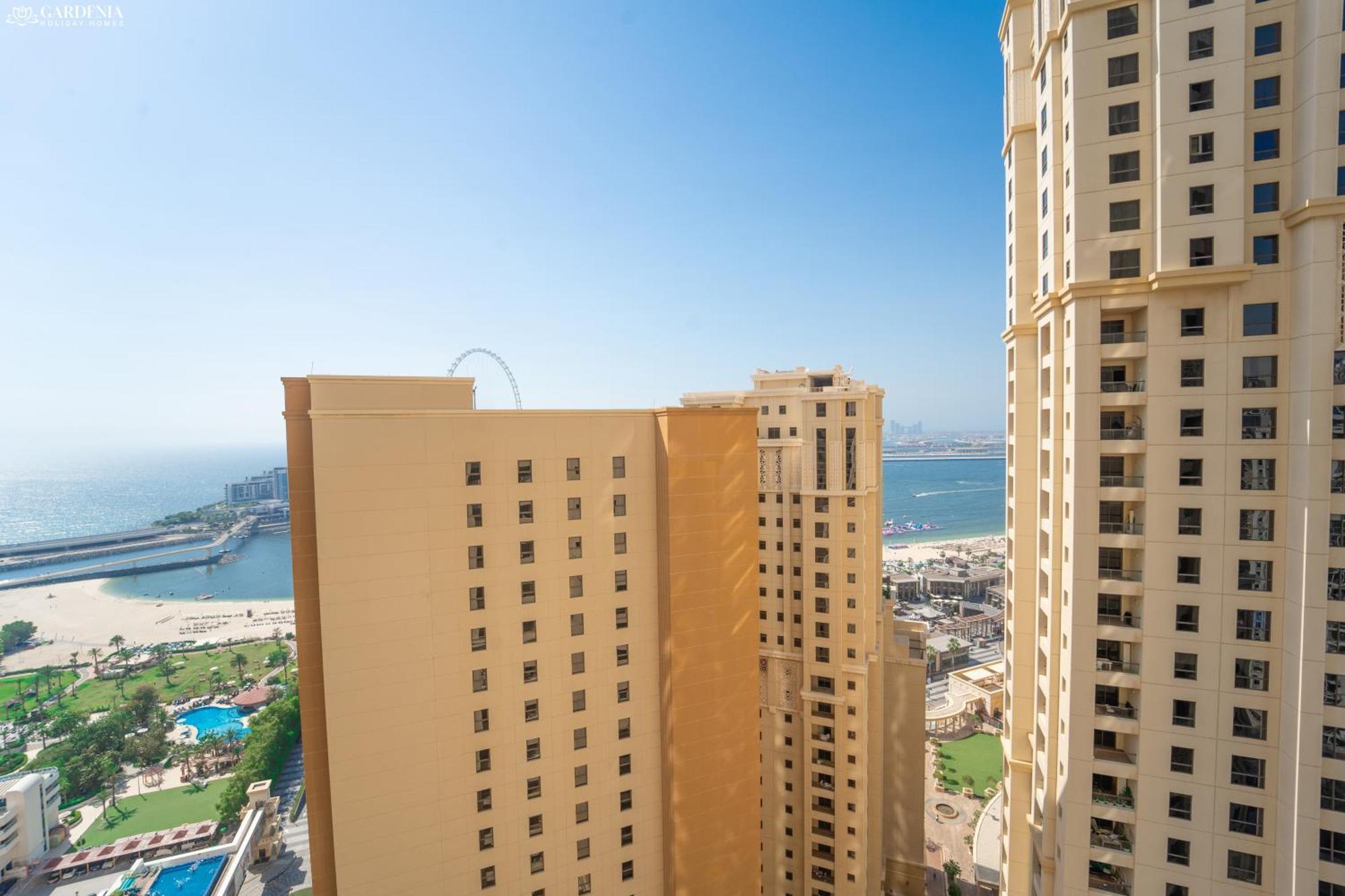 Jbr Amwaj 4 , Upgraded Sea And Ain Dubai Views, 2M Walk To Beach By Gardenia Suitse Exterior foto