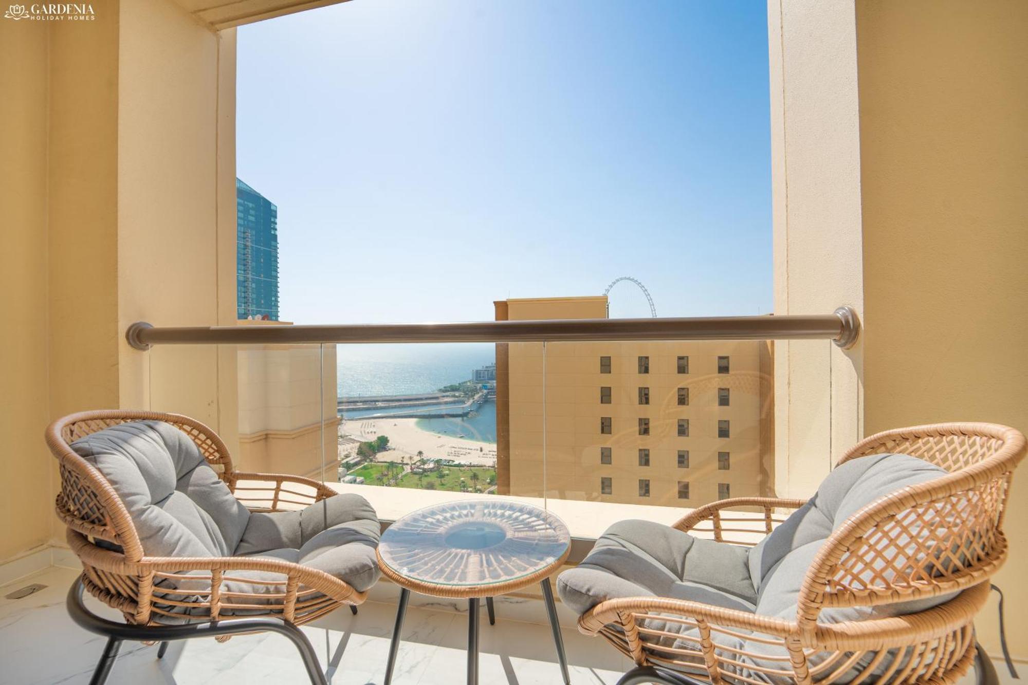 Jbr Amwaj 4 , Upgraded Sea And Ain Dubai Views, 2M Walk To Beach By Gardenia Suitse Exterior foto