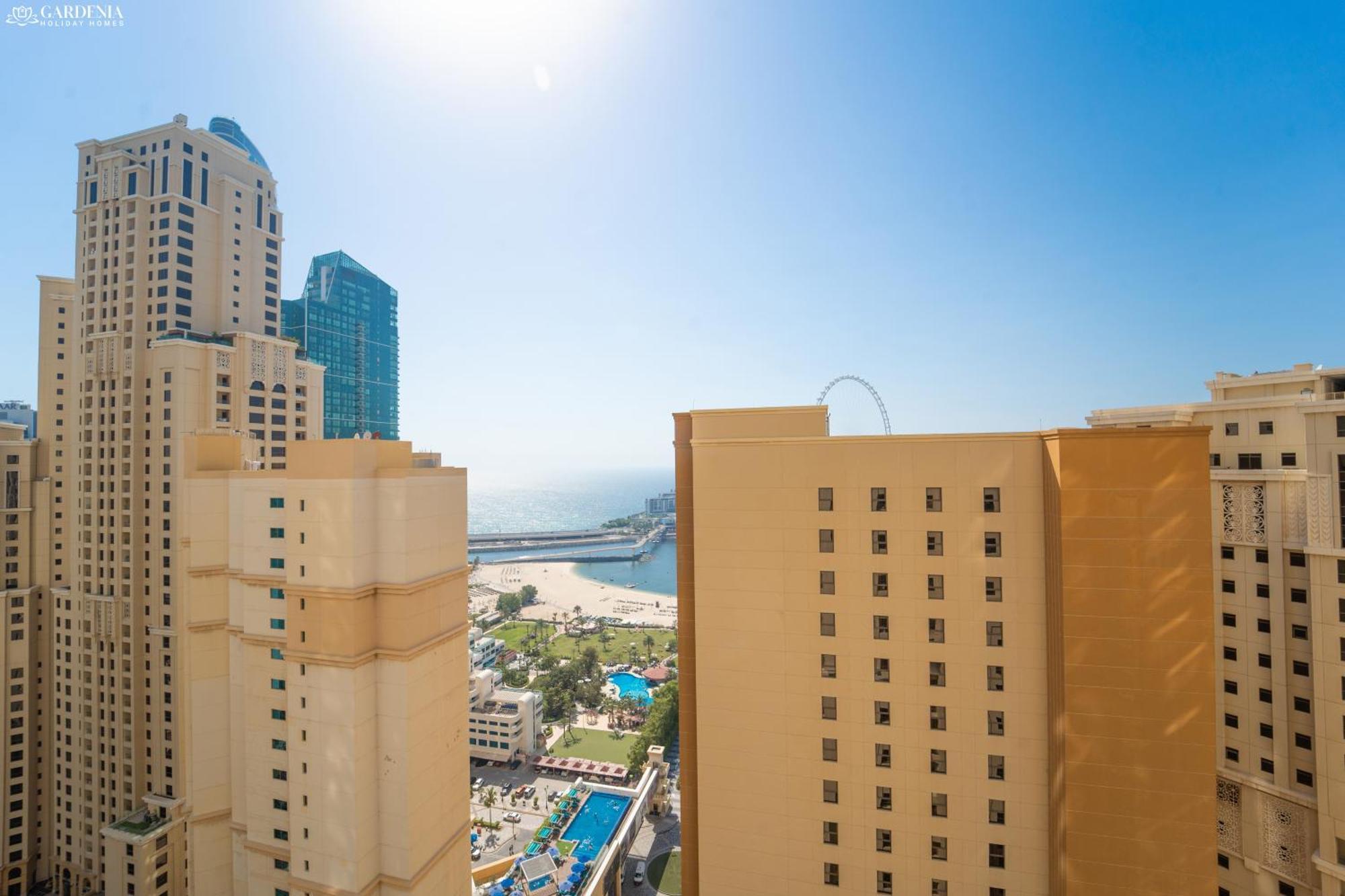 Jbr Amwaj 4 , Upgraded Sea And Ain Dubai Views, 2M Walk To Beach By Gardenia Suitse Exterior foto